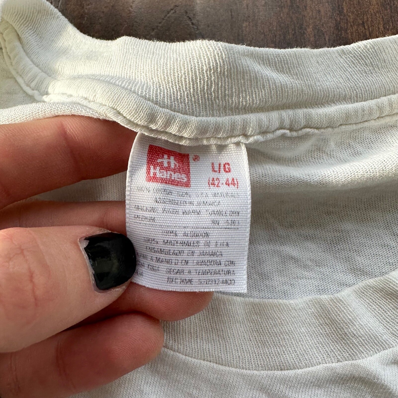 Crazy Print Thrashed Vintage T Shirt Rap Music Grunge Nirvana White 90s Skate