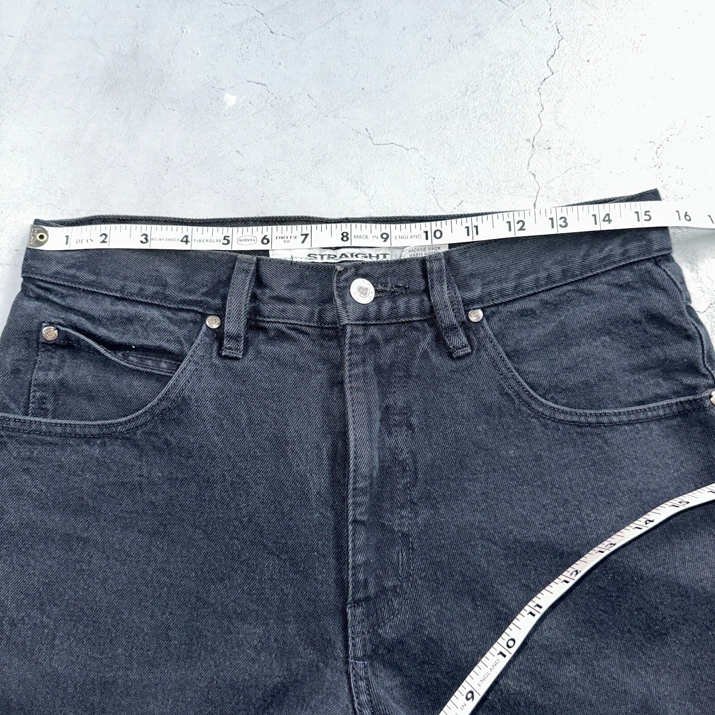 Anchor Blue Jeans Men’s 33x32 Black Original Relaxed Straight Leg Vintage Y2K