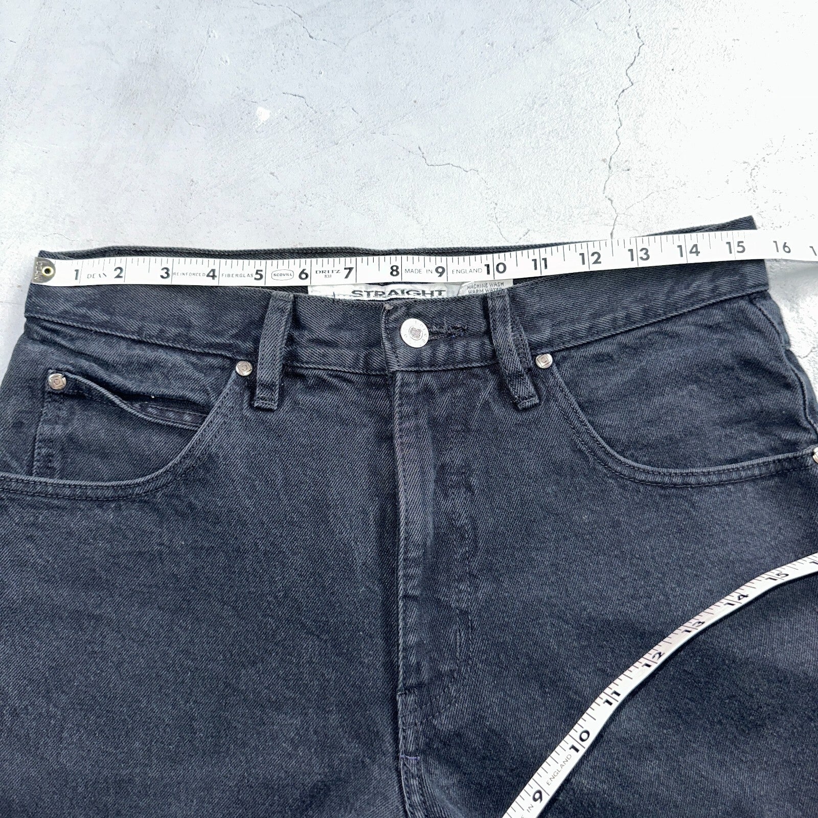 Anchor Blue Jeans Men’s 33x32 Black Original Relaxed Straight Leg Vintage Y2K