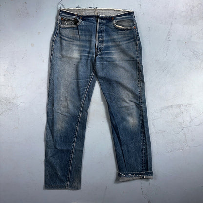 Levis 501 Vintage 80s Redline Selvedge USA XX Jeans Med Wash 31x36 Act 30x30