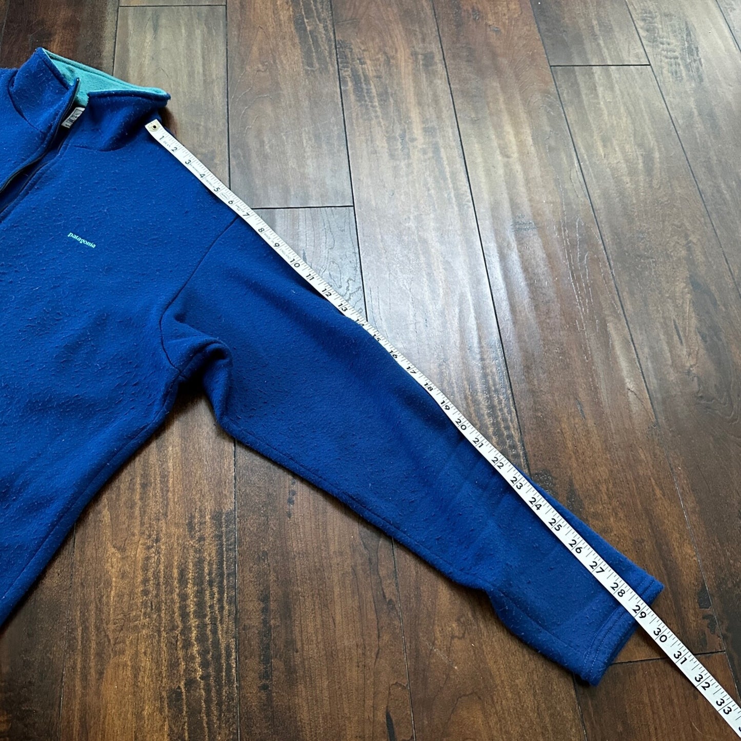 Vintage Patagonia Capilene Shirt Top 1/4 Zip w/ Collar Blue USA Made XL