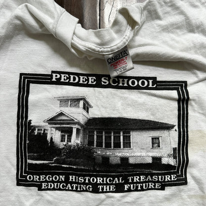 Oneita PDX Portland Oregon Vintage T Shirt Single Stitch Pedee School USA