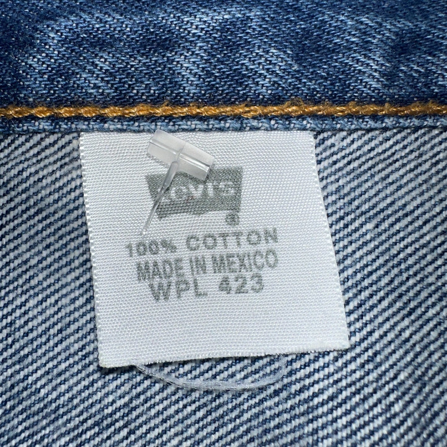 Levis 501 Vintage Y2K Mexico Straight Leg Jeans 46x30 90s Med Wash Act 44x27