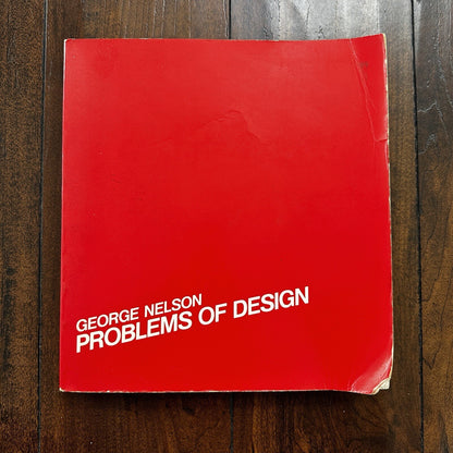George Nelson Problems Of Design Red Softcover Book Text Art MCM Eames Rare 1979