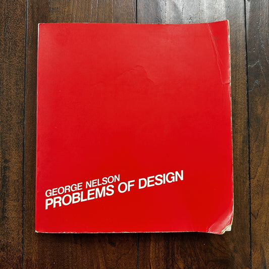 George Nelson Problems Of Design Red Softcover Book Text Art MCM Eames Rare 1979