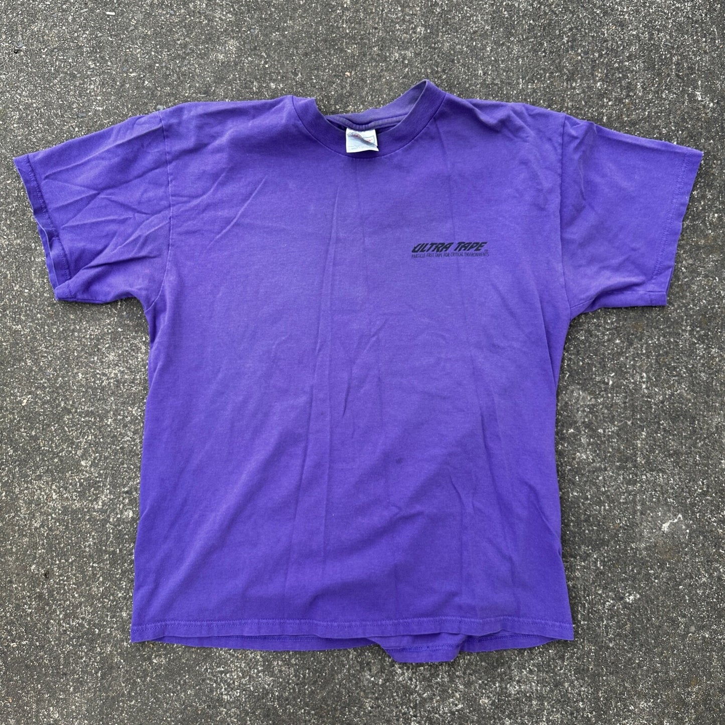 Ultra Tape Promo VTG T Shirt Purple Shipping Packaging Cool Random Art Y2K