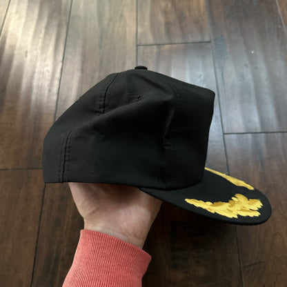 APCO Member Vintage Hat Cap Snapback Cool Metal Music Oregon 80s Black Gold