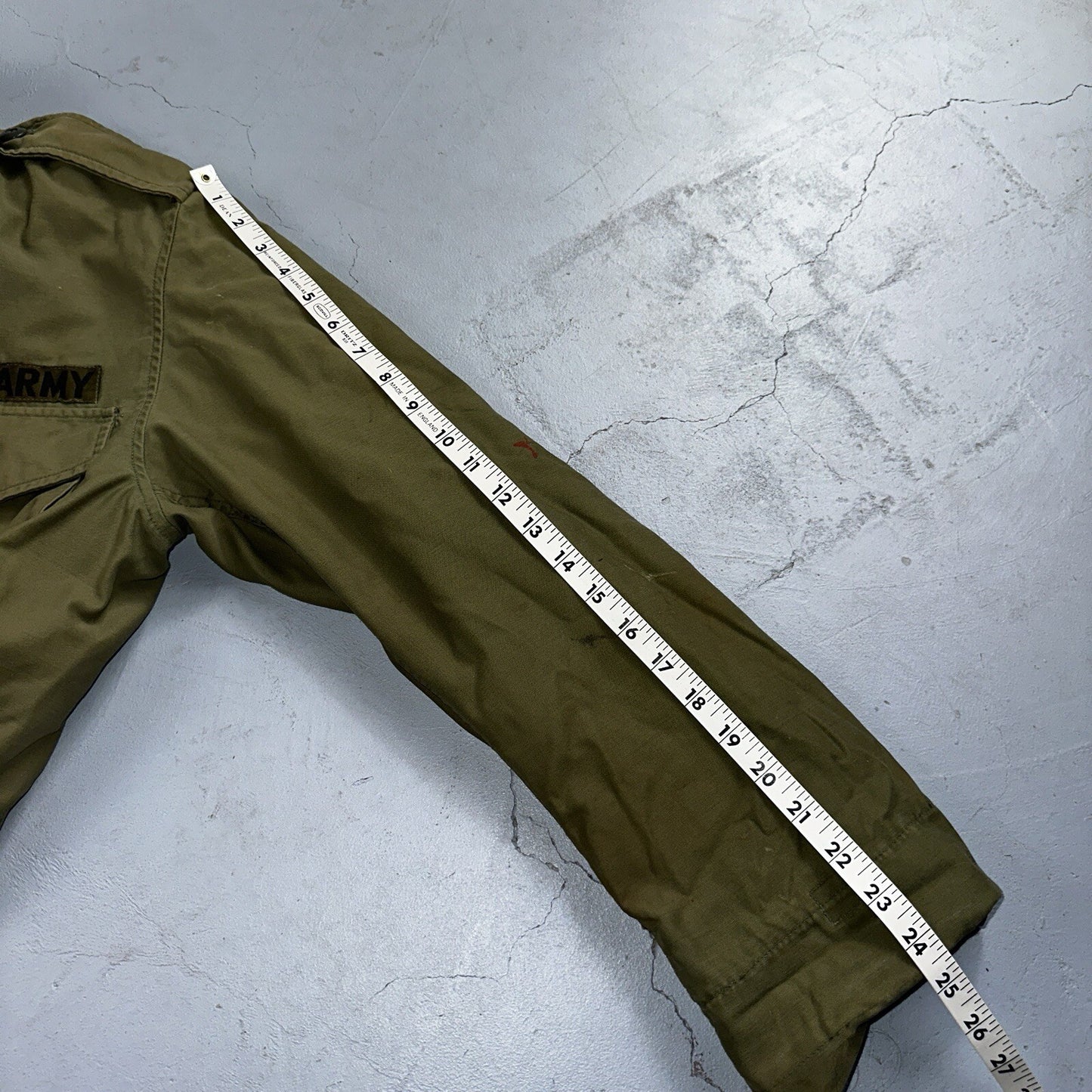 VTG US ARMY M-65 Field Jacket Coat Cold Weather Mans OG-107 Vietnam 70s Medium