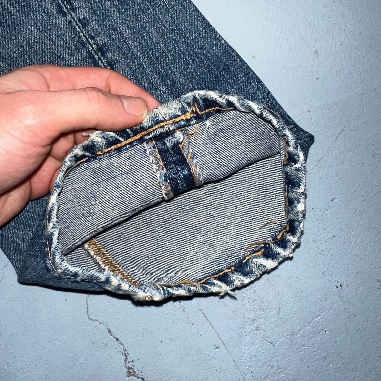 Vintage LEVIS 505 Jeans Big E 1960s Denim 30x26 USA 60s 501 502 Talon Zipper