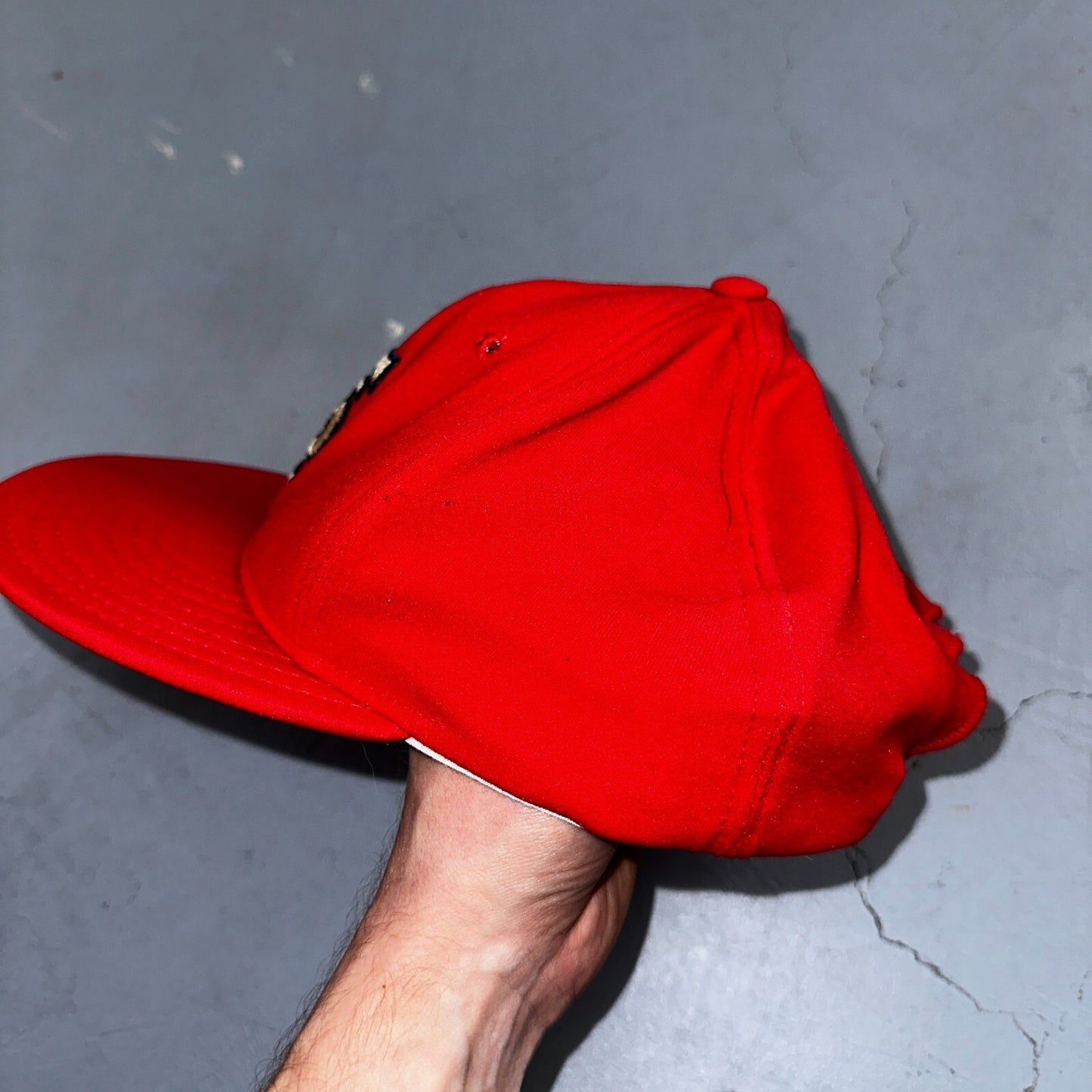 Vintage St. Louis Cardinals Snapback Hat AJD Super Stripe Made USA Trucker Nylon