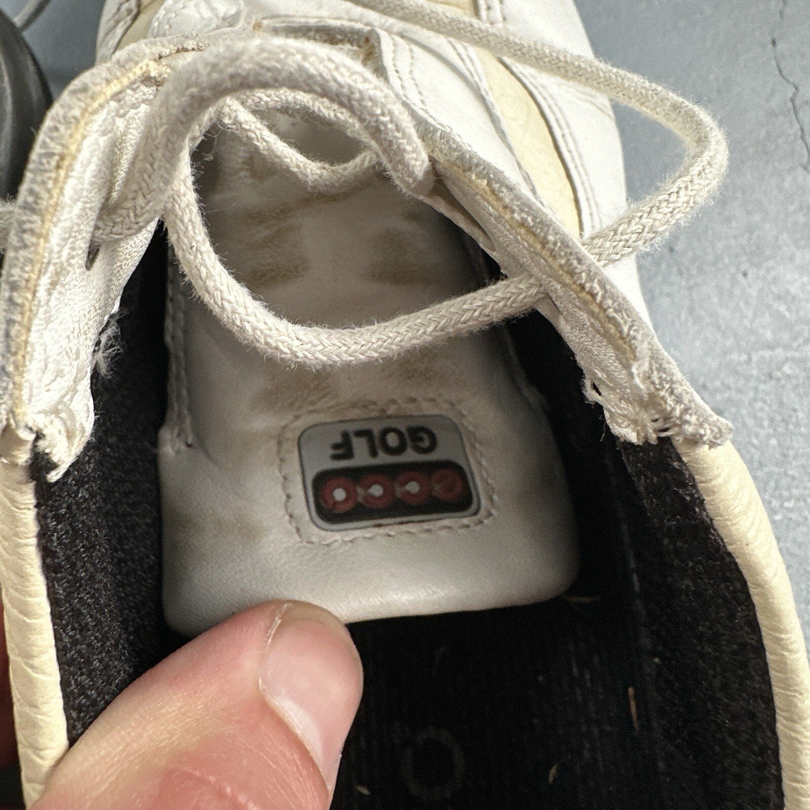 Ecco Shoes Womens 37 Soft Cleat Golf Sneakers Lace Up White Leather Comfort