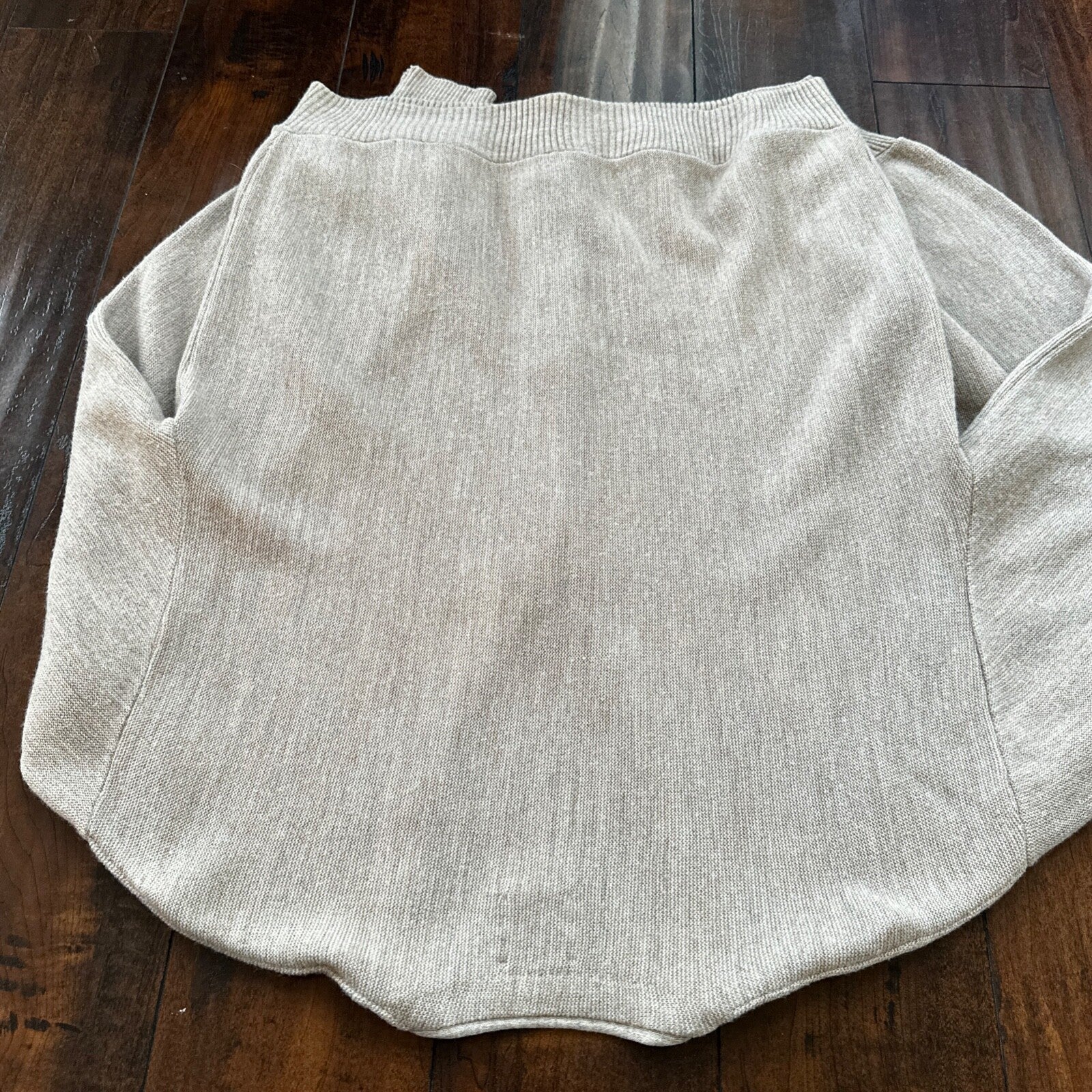 VTG 60s Arnold Palmer Beige 100% Wool Cardigan Sweater Cobain L 70s 1970s