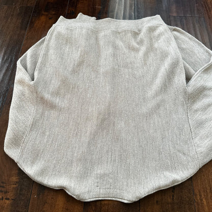 VTG 60s Arnold Palmer Beige 100% Wool Cardigan Sweater Cobain L 70s 1970s