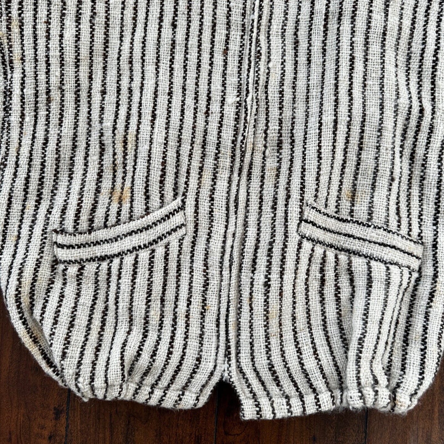 VTG 60s Sweatshirt Womens Zebra Stripe Full Zip Long Sleeve Wool 1960s Rare