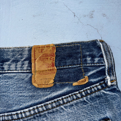 Levis 501 Vintage 80s Redline Selvedge USA XX Jeans Light Wash 1980s Act 28x32