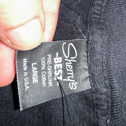 Bear Mountain Montana VTG T Shirt Double Sided 80s Black Art Moon Nature Animal