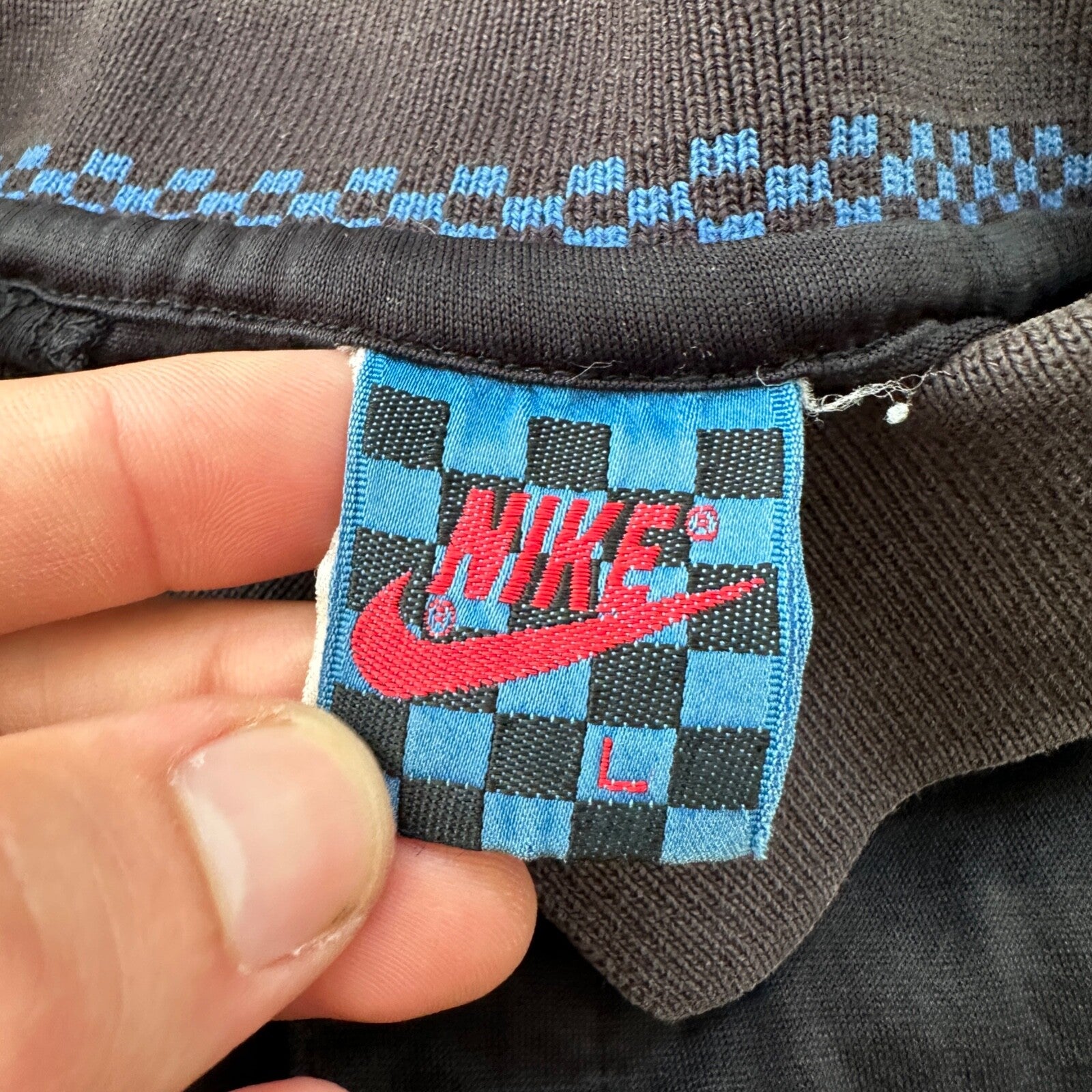 Nike John McEnroe 1985 Challenge Court Checkerboard Tennis Polo Shirt Vintage L