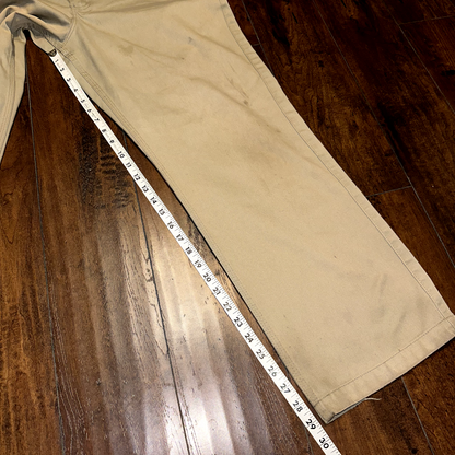 Carhartt Pants Mens Tan 34x29 Chinos Straight Leg Flat Front Workwear Relaxed