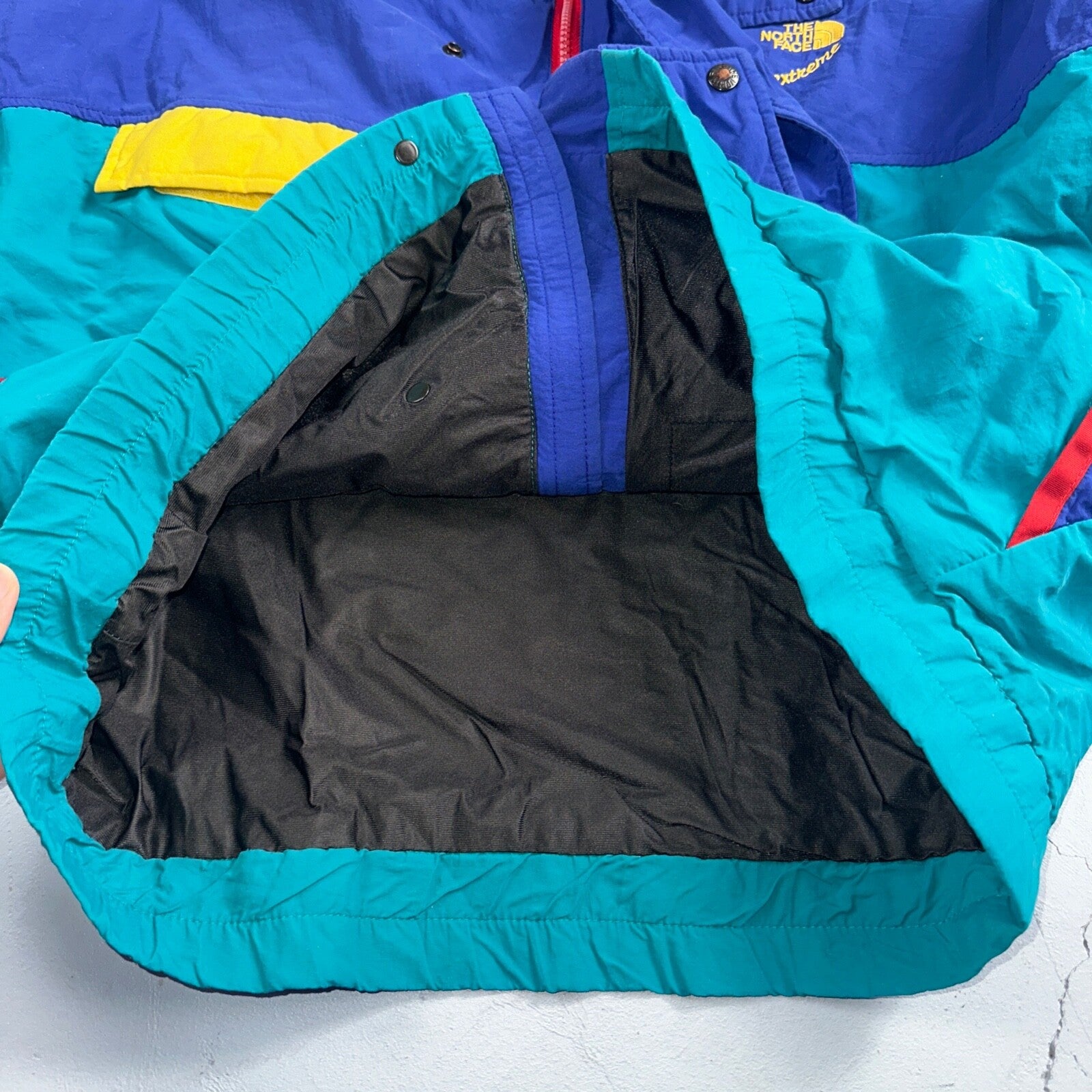 The North Face Color Block VTG 90s Gore Tex Extreme Ski Jacket Pullover Anorak