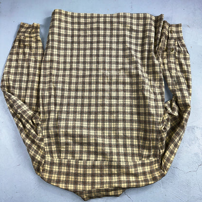 Pendleton VTG Board Shirt Plaid 100% Wool Button Down Size M Plaid 1960s Camp