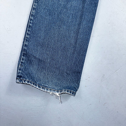 Levis 517 Vintage 90s Canada Orange Tab Bootcut Flare Blue Worn Jeans Act 38x30