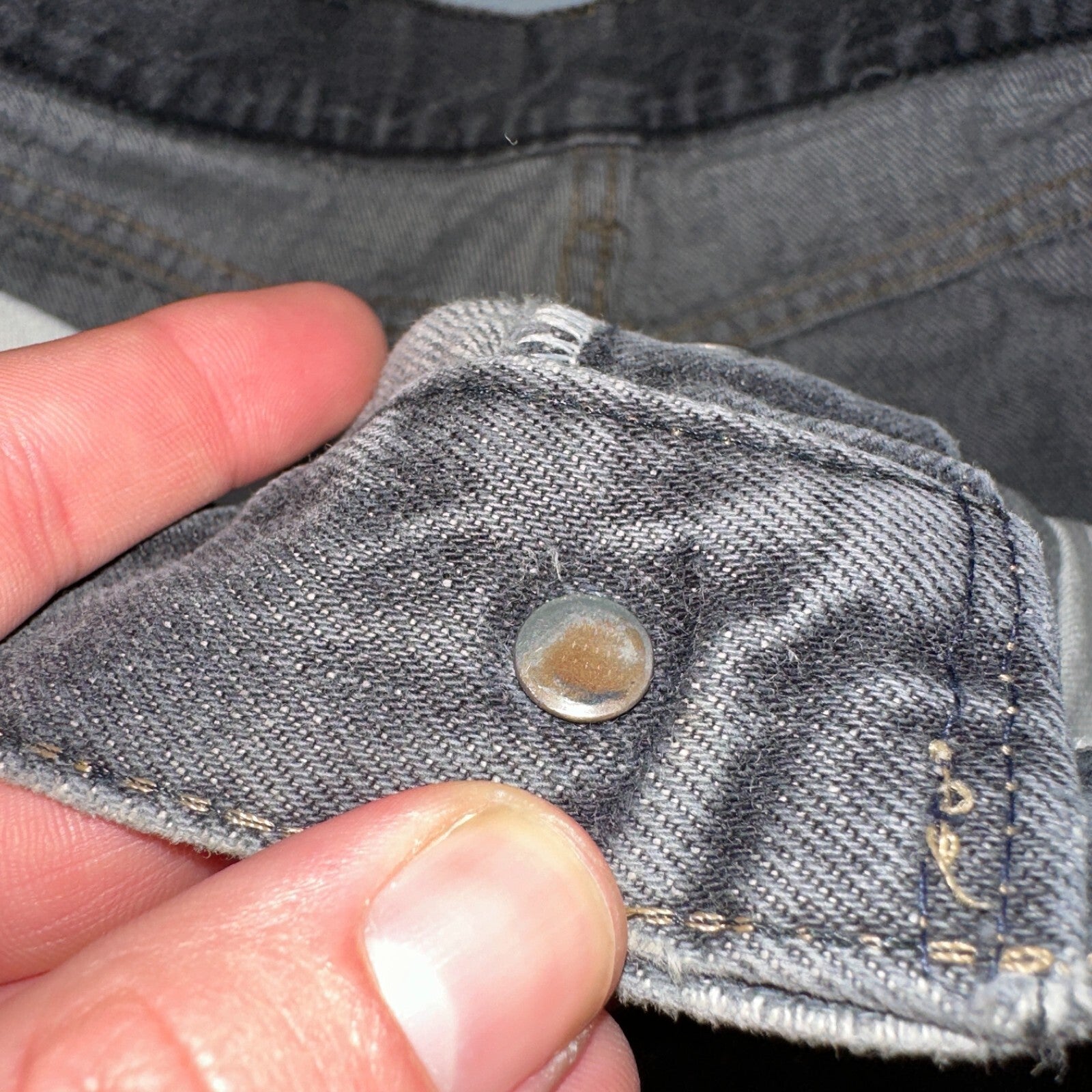 Levis 501 Vintage 80s USA XX Straight Leg Jeans Womens Faded Grey Wash Act 26x31