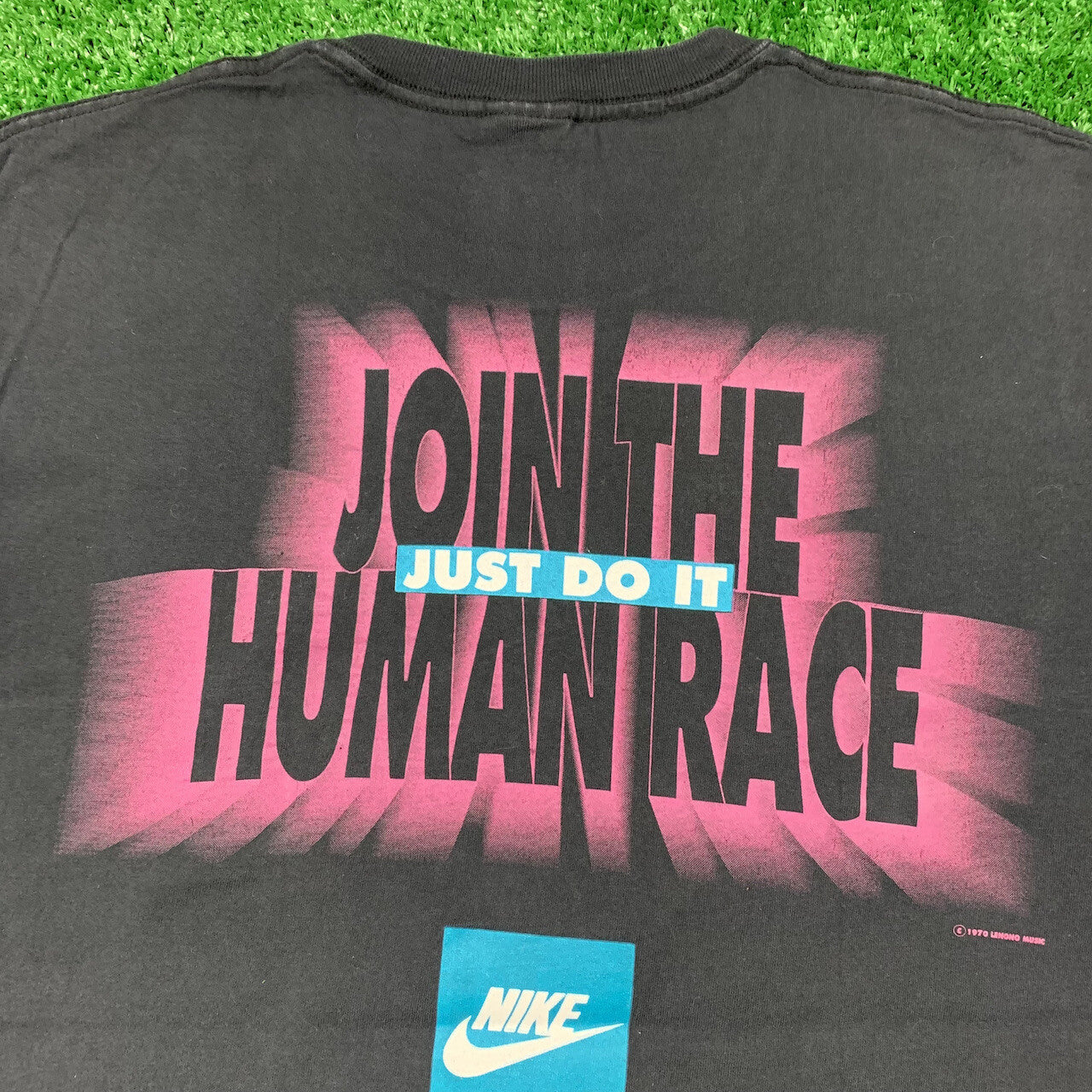 Nike Vintage T Shirt Mens Instant Karma Frank Ocean Lennon Music Rap Pink 90s