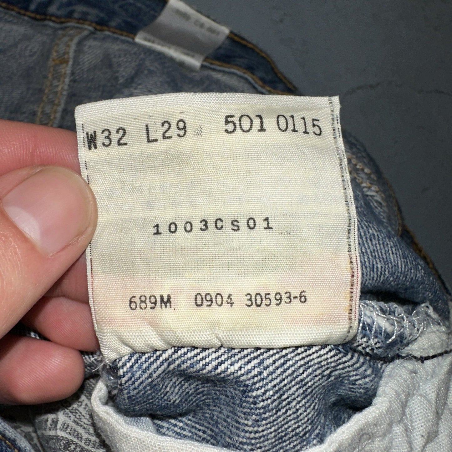 Levis 501 Vintage 90s Y2K XX Straight Leg Jeans Blue Med Wash 32x29 Act 31x28