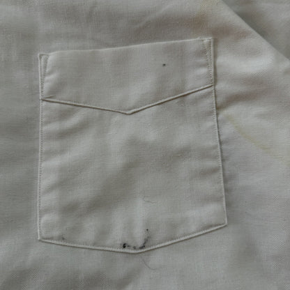 Vintage Norm Thompson USA Mens Long Sleeve Button Up Shirt White 80s