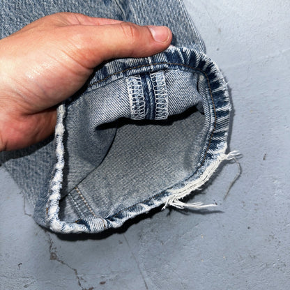 Levis 501 Vintage 90s Mexico Straight Leg Jeans Blue Light Wash 33x36 Act 31x31