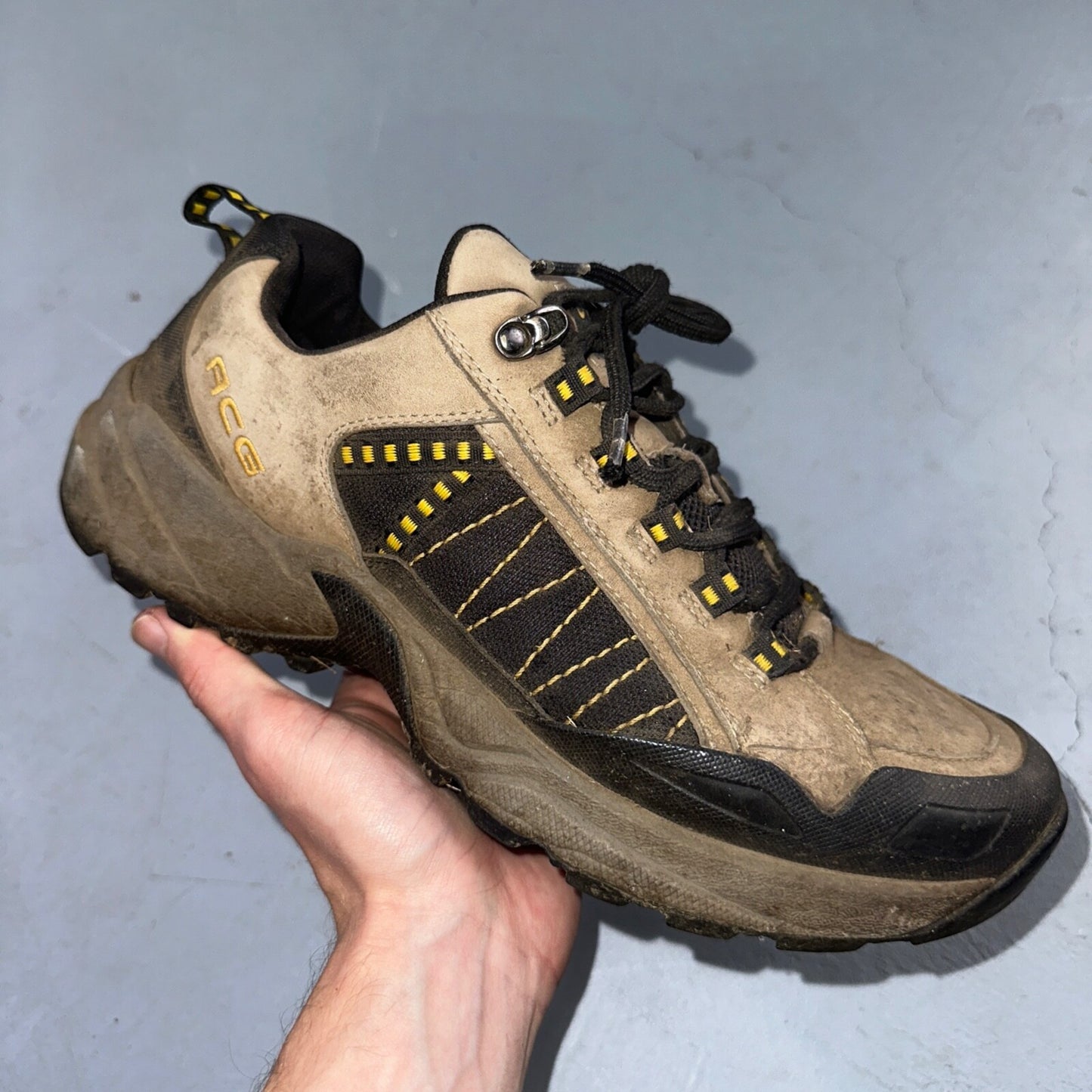 Vintage NIKE ACG Trail Hiking Boots Shoes Mens Size US 10 Brown 307758-071