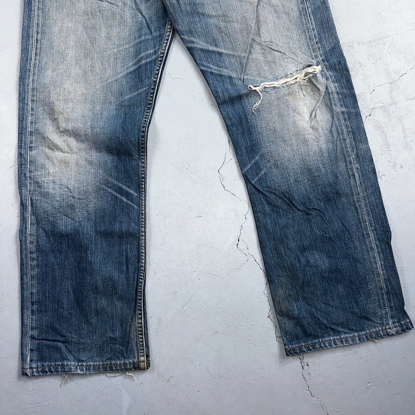 Levis 501 Vintage Y2K XX Straight Leg Jeans Blue Med Wash 34x34 Act 32x29