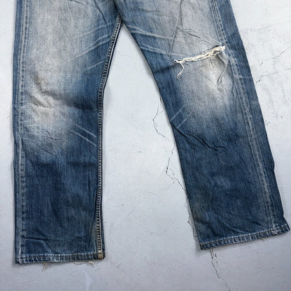 Levis 501 Vintage Y2K XX Straight Leg Jeans Blue Med Wash 34x34 Act 32x29