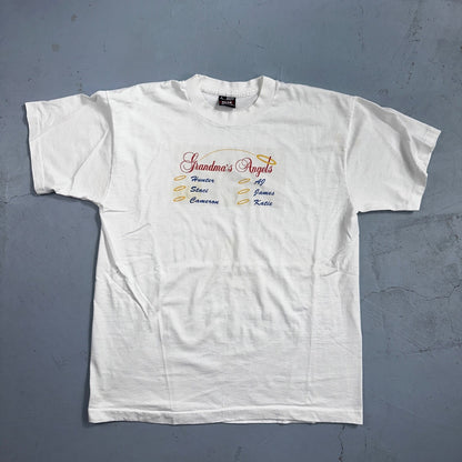 Grandmas Angels 90s VTG T Shirt Wild Sick Death Jesus Heaven Pray RIP Single Rap