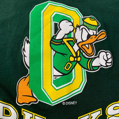 Oregon Ducks Vintage T Shirt Donald Duck Disney KIDS BOYS Mens Small 90s Afro