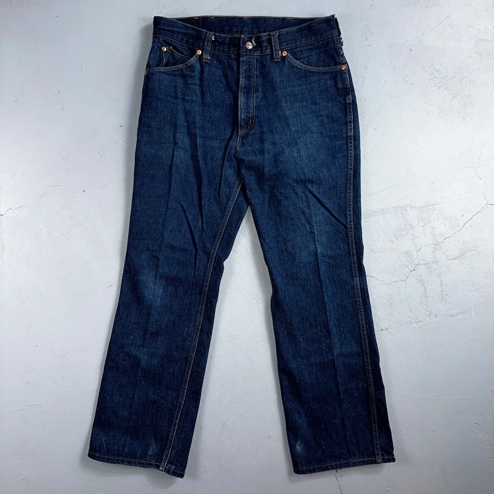 VTG 70s Sears Roebucks Jeans 34x30 Mens USA Rockabilly Dark Rockabilly Scovill