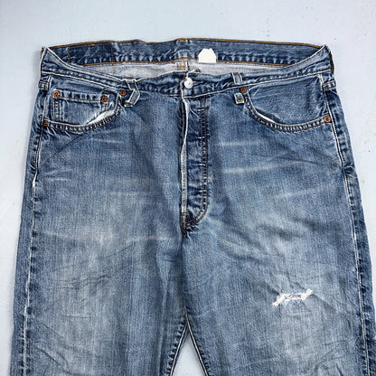 Levis 501 Vintage Y2K 90s XX Straight Leg Jeans Blue Light Wash 36x32 Act 35x31