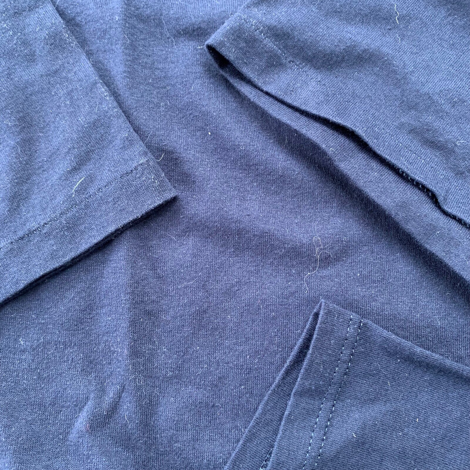 HPD Basic Simple Vintage T Shirt Worker Travel Rap Movie Anime 90s Russell Navy