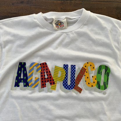 Acapulco Vintage T Shirt Fun Rugrats Cartoon Rap 90s Mexico Travel Vacation 80s