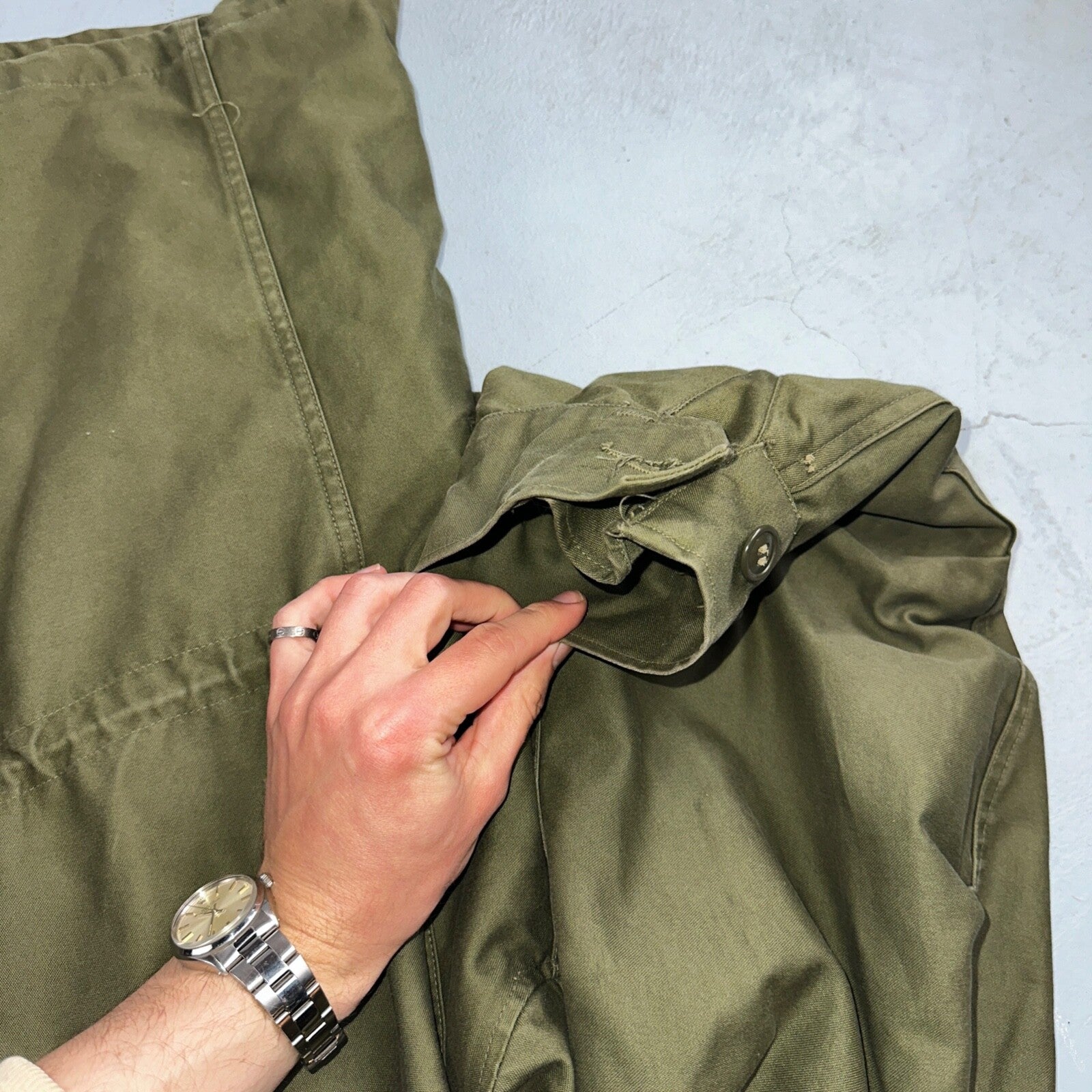 Vintage US Army Military OG 107 M-1951 Field Coat Jacket Mens Size M M65 1957