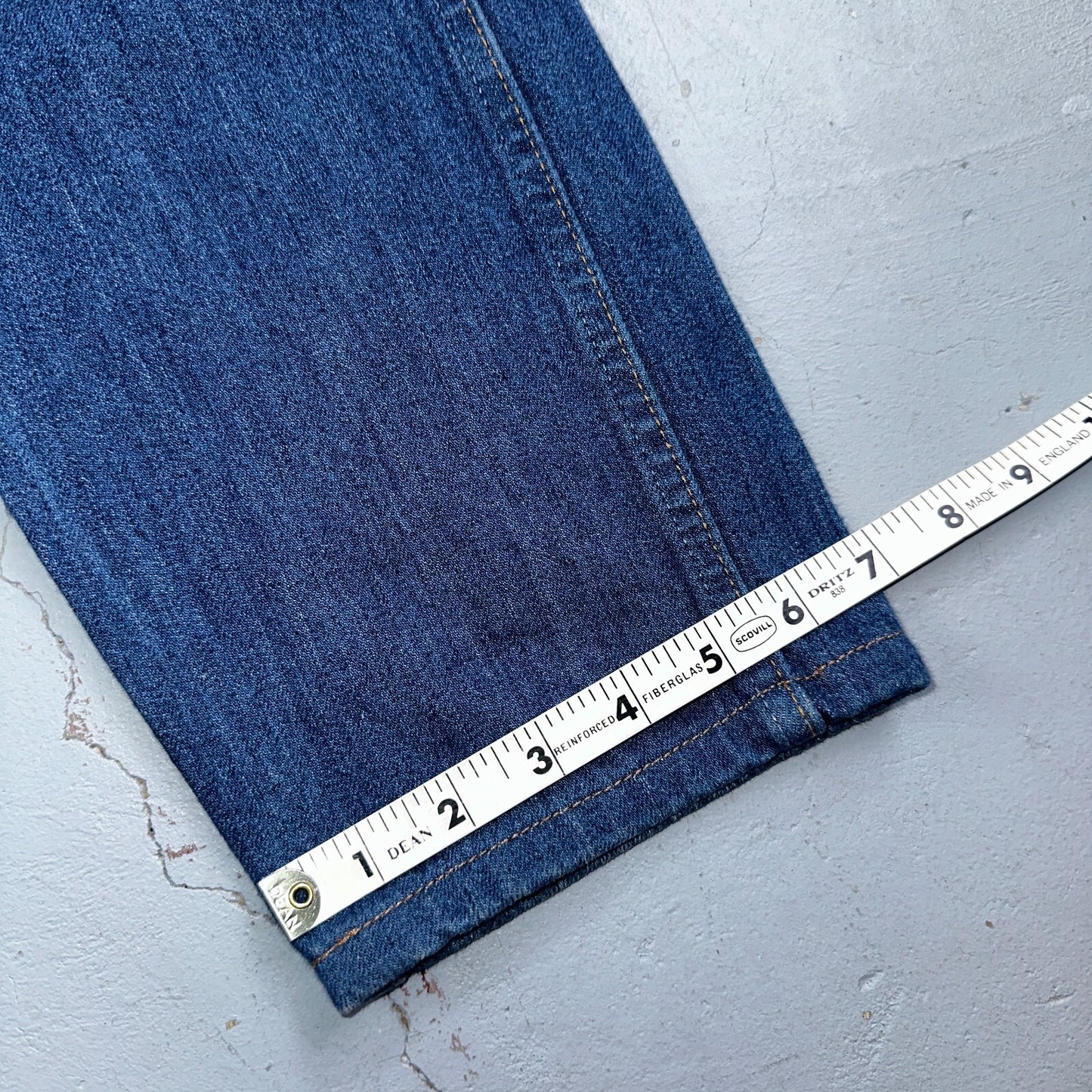 Levis 605 Vintage LVC Orange Tab Slim Blue Med Wash Y2K 36x34 Jeans Act 36x32
