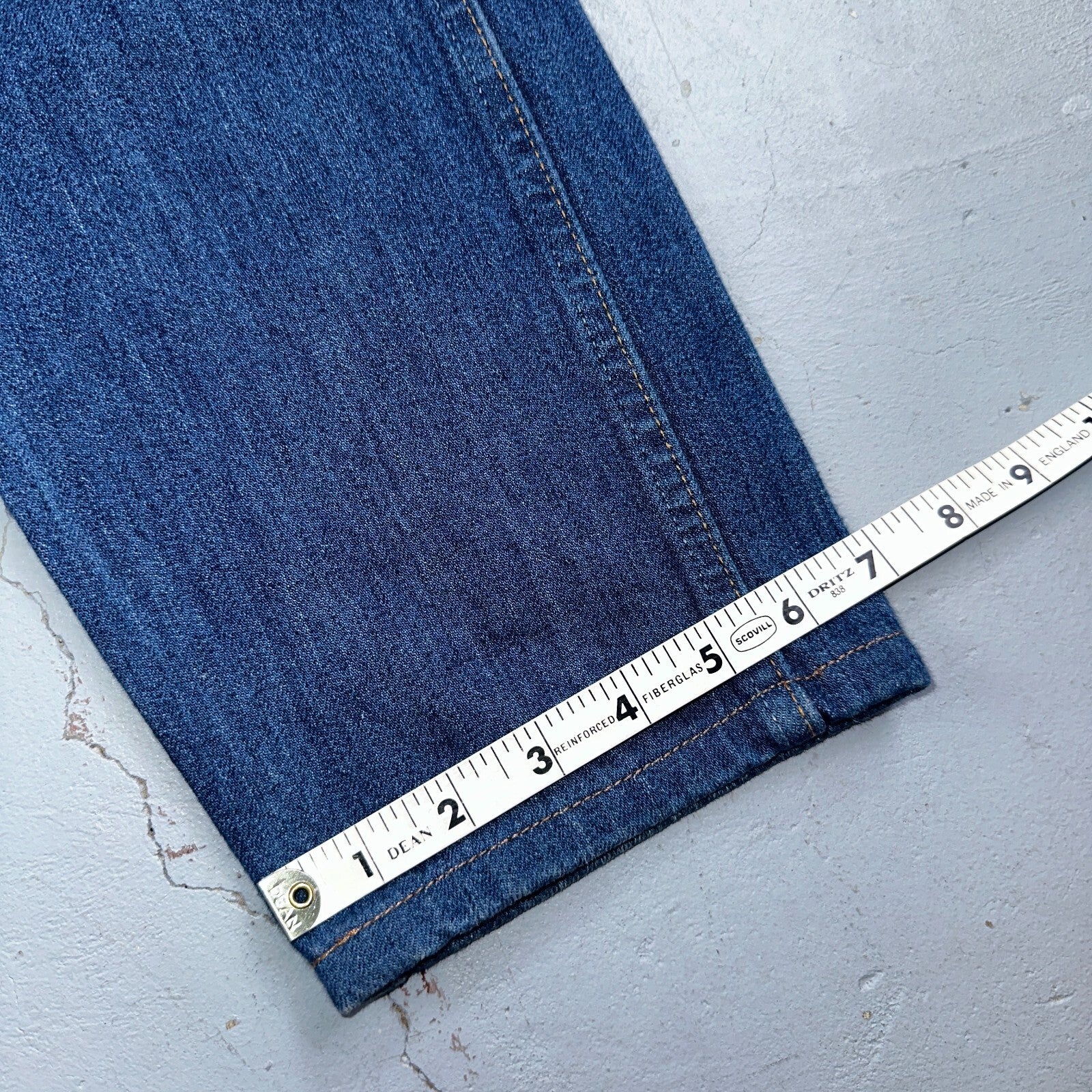 Levis 605 Vintage LVC Orange Tab Slim Blue Med Wash Y2K 36x34 Jeans Act 36x32