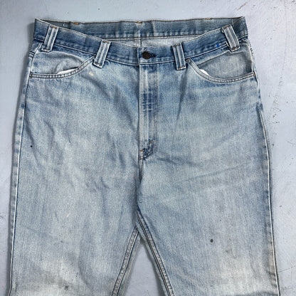 Levis 517 Vintage 80s USA Orange Tab Bootcut Flare Blue Jeans Talon Act 36x30
