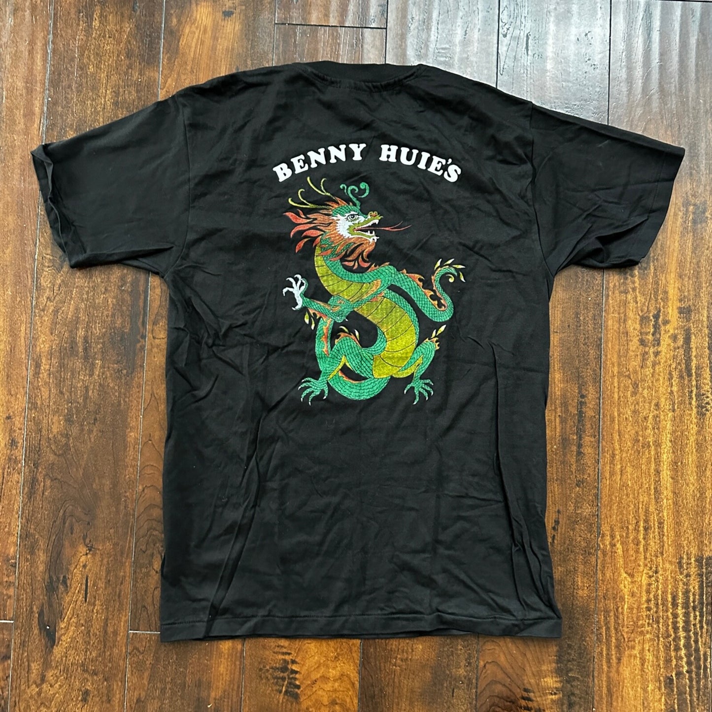 Chinese Art Dragon Sheridan Oregon Vintage T Shirt PDX Portland Food Asian 90s