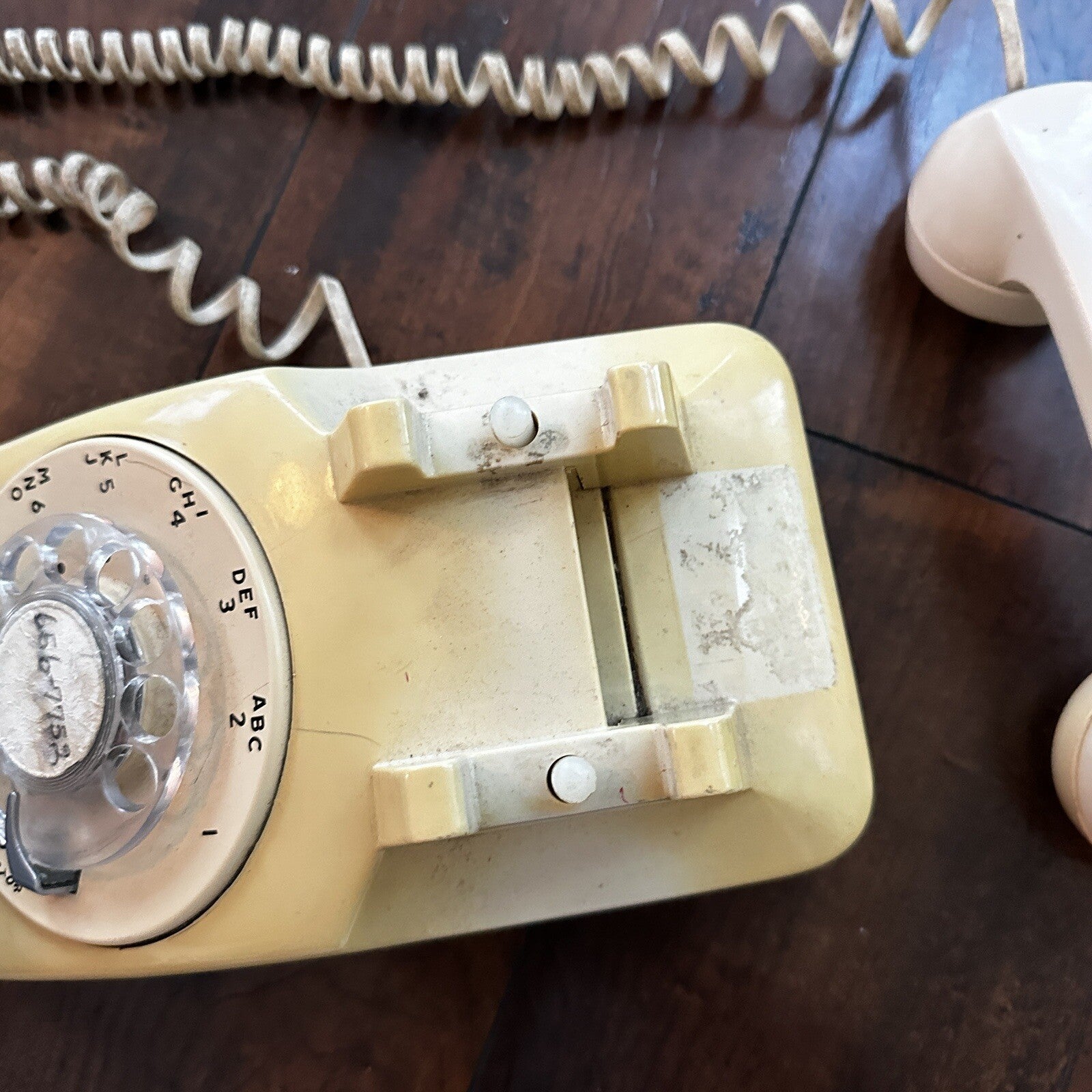 VTG Bell System Western Electric Beige Rotary Dial Desk Telephone 500 NE591 60s