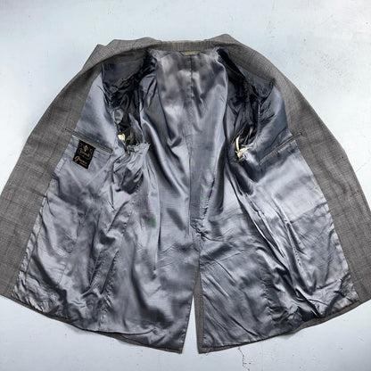 VTG Mens 2 PC Suit 38 Jacket Coat Pants Gray Rockabilly 60s 1960s Petrocelli