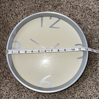 West Elm Modern 12 Inch Wall Clock Display Hotel Office Minimalist MCM Vtg DWR