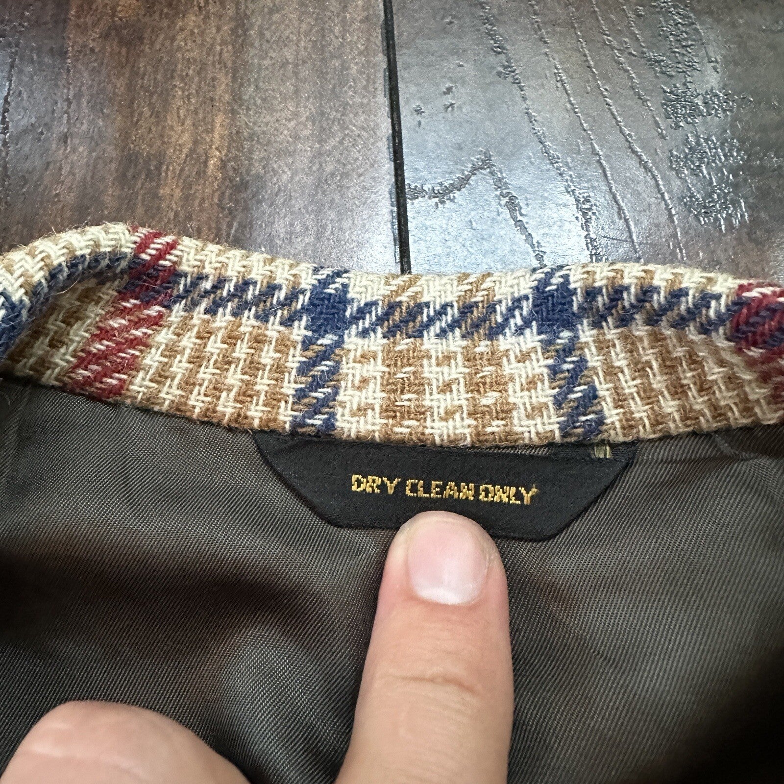 1960s 1970s Tan Pinstripe VTG Suit Jacket Sportcoat 40 Wool Checker Rockabilly