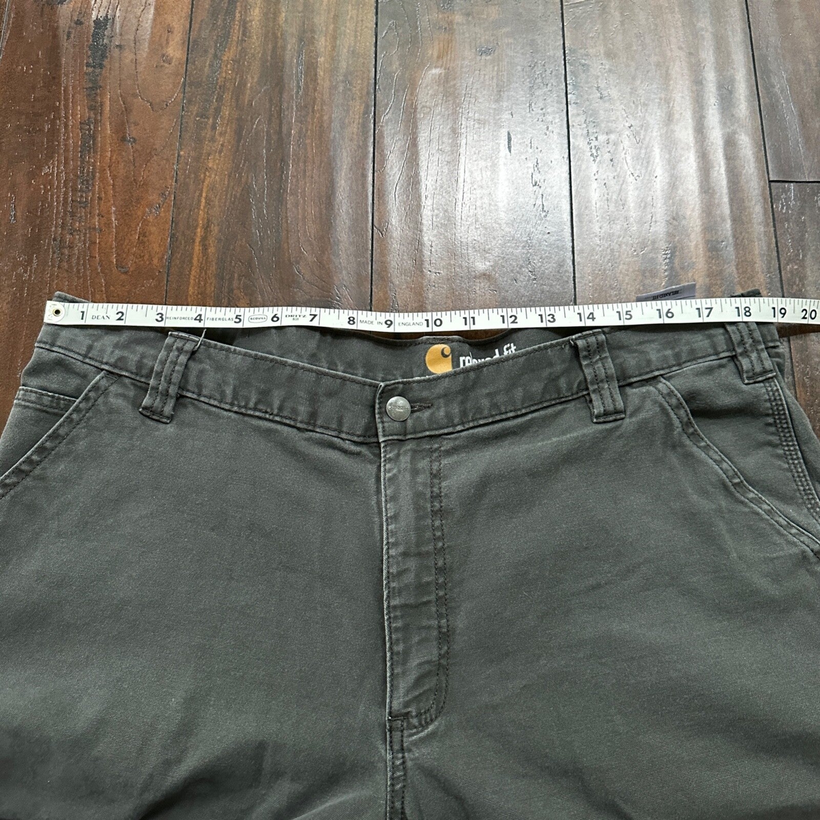 Carhartt Pants Mens 40x30 Gray Workwear Cargo Pockets Relaxed Fit