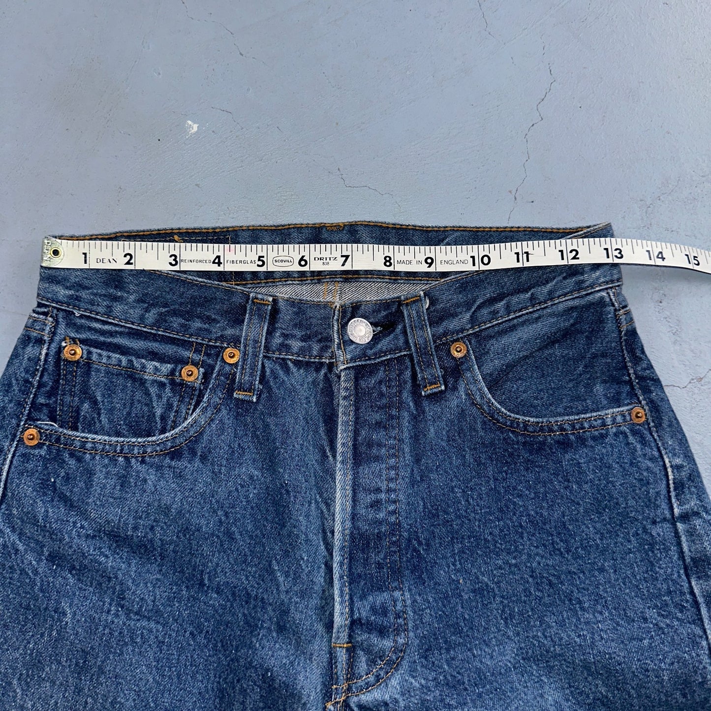 Levis 501 Vintage 80s Redline Selvedge USA XX Jeans Med Wash 29x29 Act 26x25